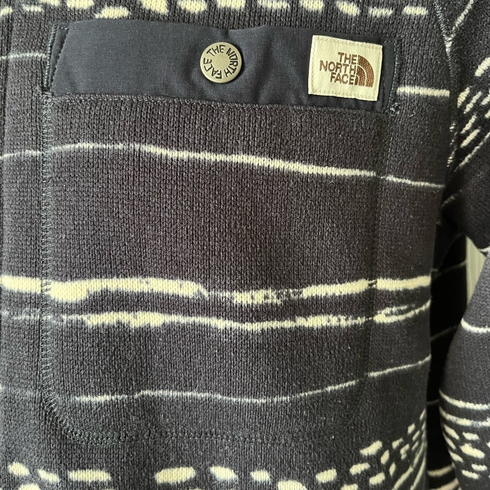 Mens The North Face Printed Gordon Lyons Quarter Zip Fleece Pullover Medium - Picture 10 of 13